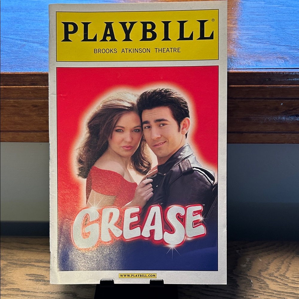 Grease Playbill 2007 Broadway Brooks Atkinson Theatre Max Crumm Laura Osnes
